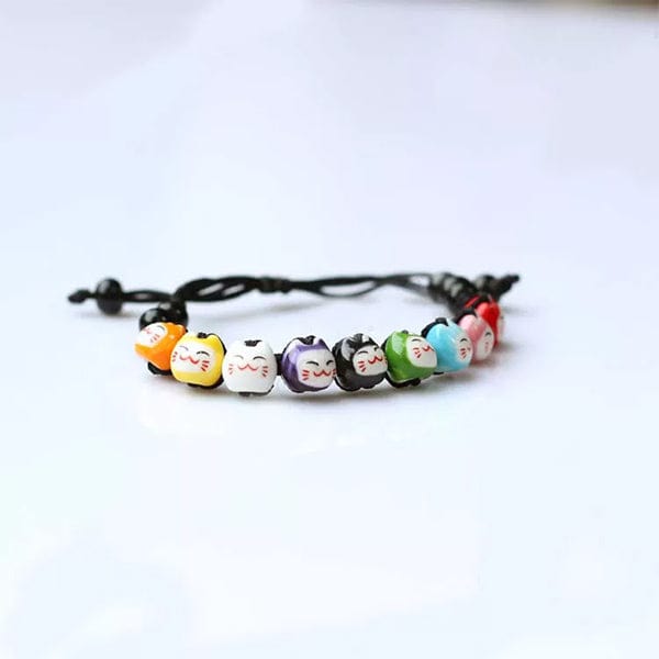 Bracelet japonais Neko Noir