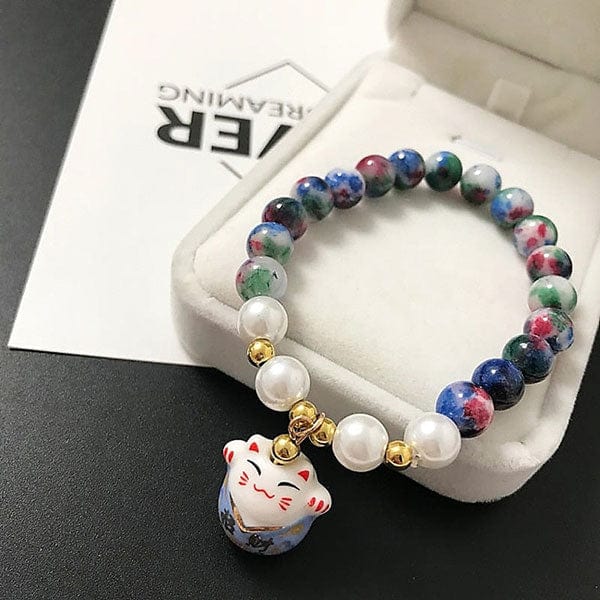 Bracelet japonais porte bohneur Bleu