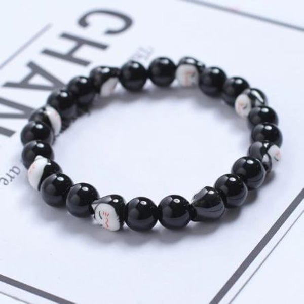 Bracelet perles japonais Noir