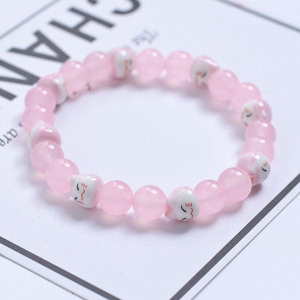 Bracelet perles japonais Rose 2