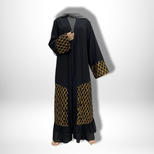 Kimono Abaya BlackGolden