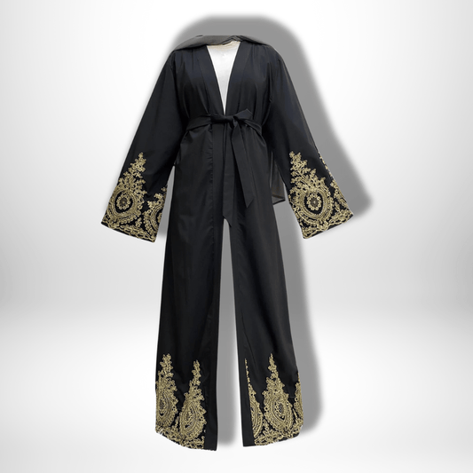 Kimono Abaya Luxury Noir / S