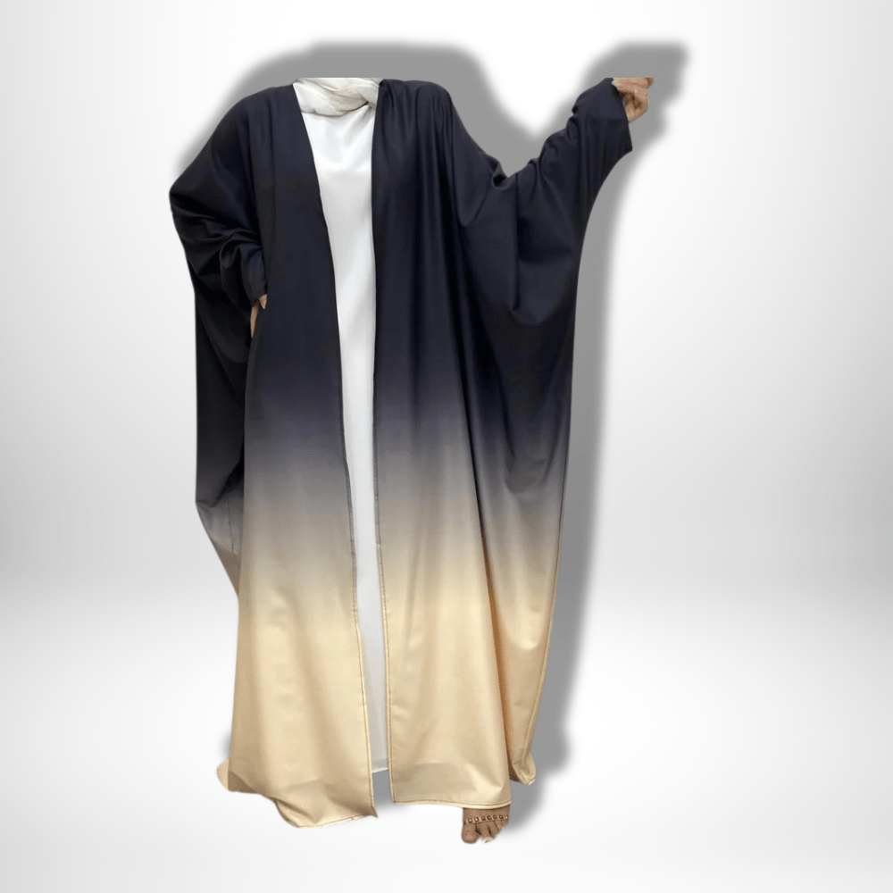 Kimono Abaya Nuance Noir/Beige / S