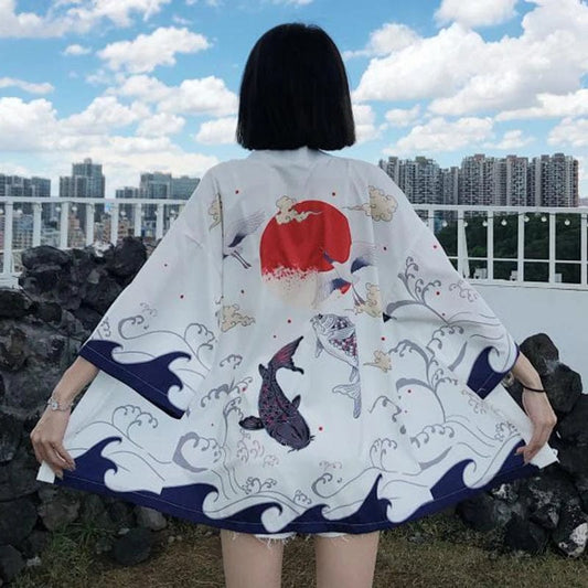 Kimono japonais femme WhiteWorld Blanc / Taille Unique