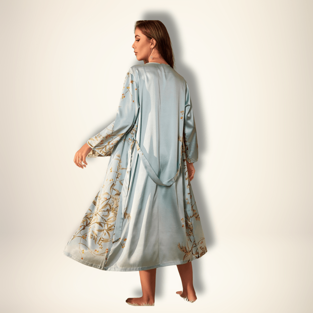 Peignoir kimono femme fleuri