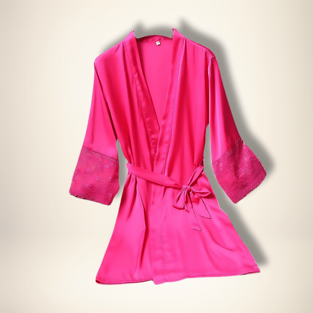 Peignoir kimono léger femme Rose flash / M