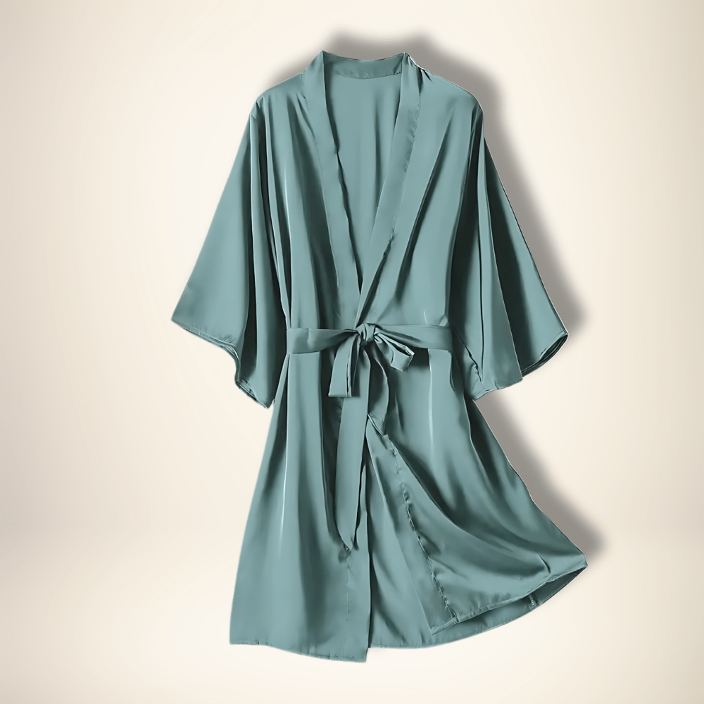 Peignoir kimono léger femme Vert / M