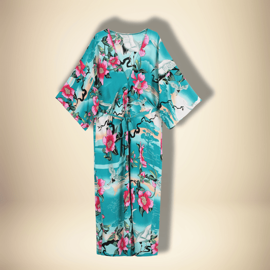 Robe Kimono Beach Bleu / Taille Unique