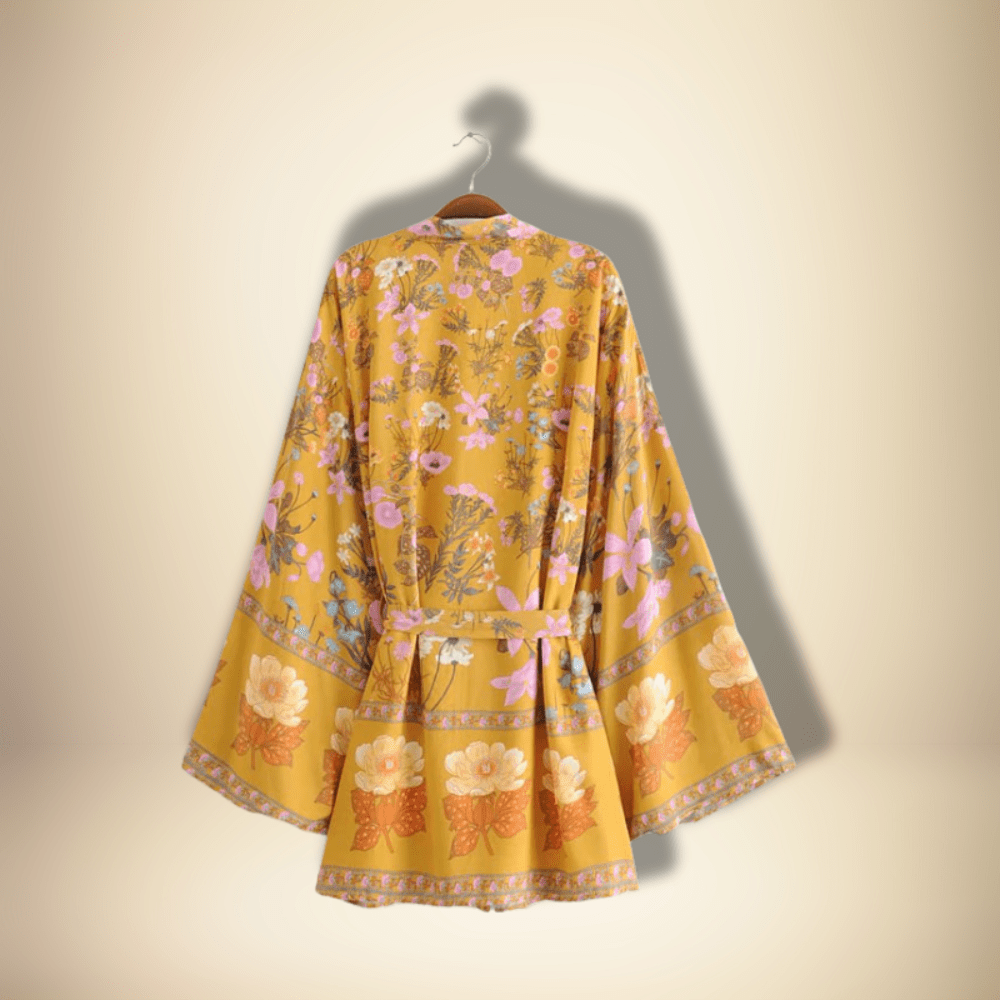 Robe Kimono Jaune