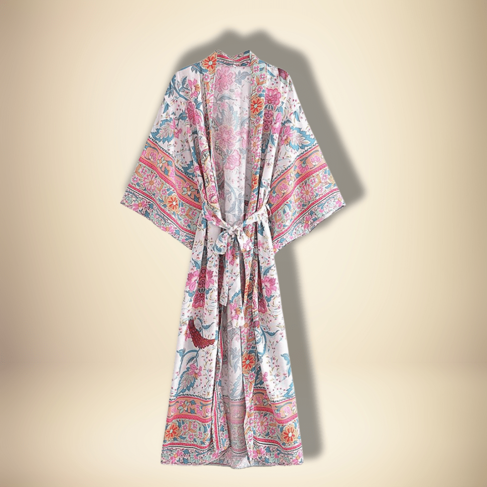 Robe Kimono Rouge Blanche / M