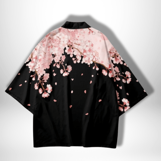 Veste de kimono pour homme à fleurs