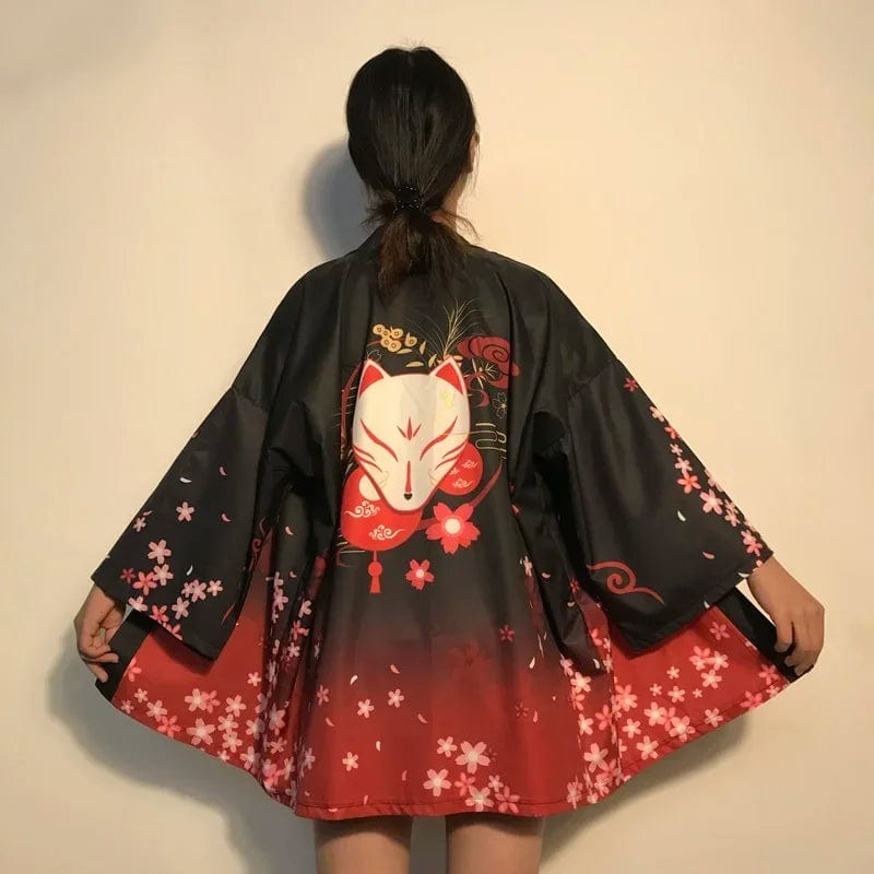 Veste kimono femme Cute Rouge / XXS