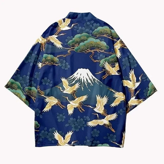 Veste kimono homme Volcan Bleu / 3XL